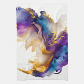 抽象芸術インク キッチンタオル (縦)