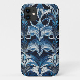抽象芸術インジゴ#1 iPhone 11 ケース