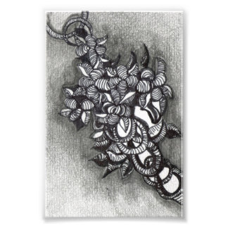 抽象芸術インスパイア。絡み合った群れ フォトプリント           