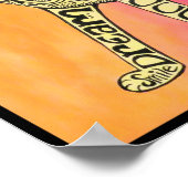 抽象芸術インスピレーション猫ポスター ポスター (角)