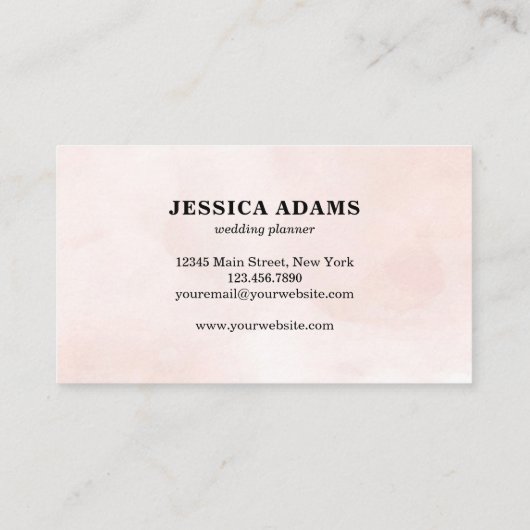 抽象芸術インディゴ水彩金ゴールドグリッター結婚ズ 名刺 (裏面)