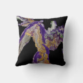 抽象芸術イン紫 – 流体アクリルデザインオン クッション (裏面)