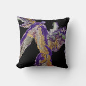 抽象芸術イン紫 – 流体アクリルデザインオン クッション (正面)