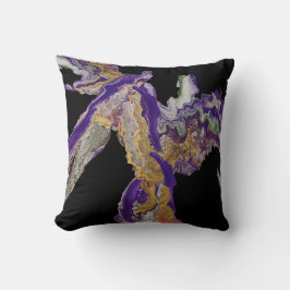 抽象芸術イン紫 – 流体アクリルデザインオン クッション