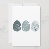 抽象芸術イースターエッグ招待状 招待状 (裏面)