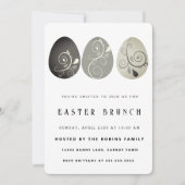 抽象芸術イースターエッグ招待状 招待状 (正面)