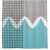 抽象芸術ウィグル シャワーカーテン (正面)