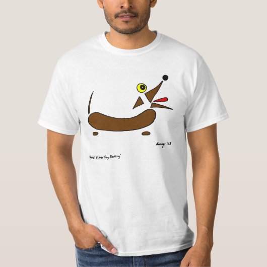 抽象芸術ウィナードッグメンズバリューTシャツ Tシャツ (正面)