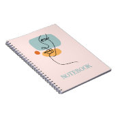 抽象芸術ウィメンラインアートスパイラルフォトノートブック ノートブック (右側)