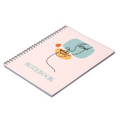 抽象芸術ウィメンラインアートスパイラルフォトノートブック ノートブック (左側)