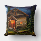 抽象芸術ウィルダネスリトルキャビン クッション (正面)