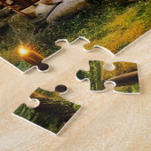 抽象芸術ウィルダネスリトルキャビン ジグソーパズル (側面)