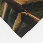 抽象芸術ウィルダネスリトルキャビン フリースブランケット (角)