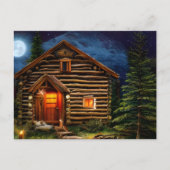 抽象芸術ウィルダネスリトルキャビン ポストカード (正面)