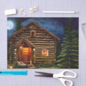 抽象芸術ウィルダネスリトルキャビン 薄葉紙 (クラフト)