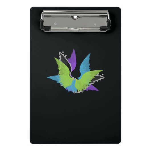 抽象芸術ウィングミニクリップボード ミニクリップボード (正面)