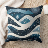 抽象芸術ウィンターワンダーランド クッション (ブランケット)