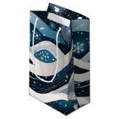 抽象芸術ウィンターワンダーランド スモールペーパーバッグ (正面アングル)
