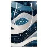 抽象芸術ウィンターワンダーランド スモールペーパーバッグ (正面)