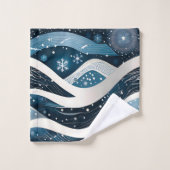 抽象芸術ウィンターワンダーランド バスタオルセット (ウォッシュタオル)