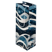 抽象芸術ウィンターワンダーランド ワインギフトバッグ (正面アングル)