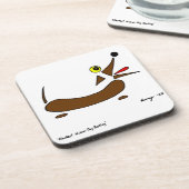 抽象芸術ウィーナードッグコースター – 6のセット コースター (左側)