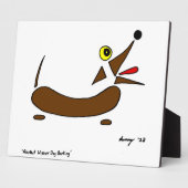 抽象芸術ウィーナードッグプラーク フォトプラーク (側面)