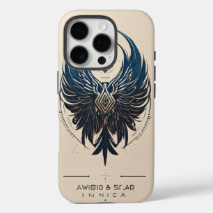抽象芸術ウイングロゴ – 刻印ゴシック iPhone 16 PROケース