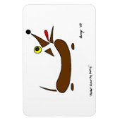 抽象芸術ウインダードッグフレキシブル磁石 マグネット (縦)