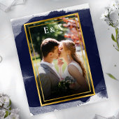 抽象芸術ウェディング日付の保存招待状 |写真