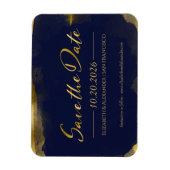 抽象芸術ウェディング日付の保存招待状 |写真 マグネット (縦)