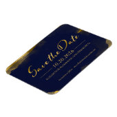 抽象芸術ウェディング日付の保存招待状 |写真 マグネット (左側)