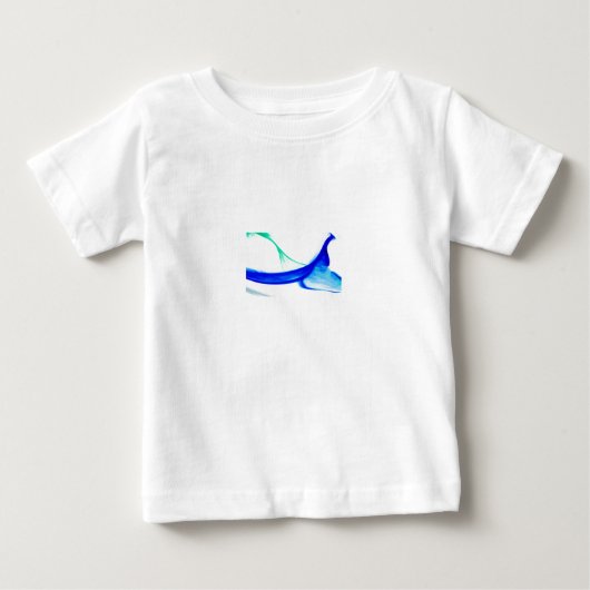 抽象芸術ウェーブシャツトドラー ベビーTシャツ (正面)