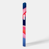 抽象芸術ウェーブズスタイリッシュゴールデンイニシャル Case-Mate iPhoneケース (裏面 / 右)