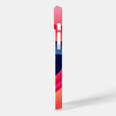 抽象芸術ウェーブズスタイリッシュゴールデンイニシャル Case-Mate iPhoneケース (裏面 / 左)