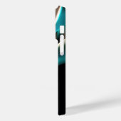 抽象芸術ウェーブラグジュアリー金ゴールドとグリーン Case-Mate iPhoneケース (裏面 / 左)