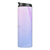 抽象芸術ウェーブリーンピンクブルー タンブラー (回転右)