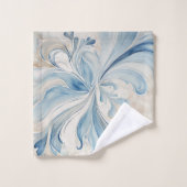 抽象芸術ウェーブ3バスタオル バスタオルセット (ウォッシュタオル)