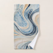 抽象芸術ウェーブ3バスタオル バスタオルセット (ハンドタオル)