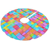 抽象芸術ウォーターカラーアートカラフルホリモダンデイ フェイクリネンツリースカート (アングル)