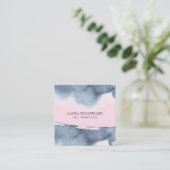 抽象芸術ウォーターカラーアートセラピスト スクエア名刺 (スタンド正面)