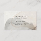 抽象芸術ウォーターカラーアートセラピスト 名刺 (裏面)