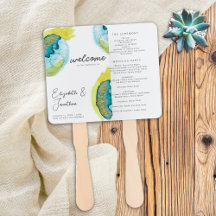 抽象芸術ウォーターカラーアートユニーク結婚式 プログラム