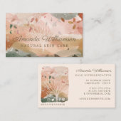 抽象芸術ウォーターカラーウィンターオータムツリーブランチ 名刺 (正面/裏面)