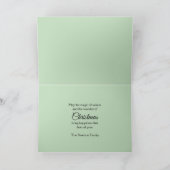 抽象芸術ウォーターカラーパステルクリスマスデザイン シーズンカード (内部)