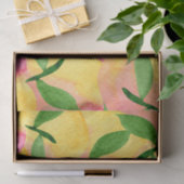 抽象芸術ウォーターカラーピーチフルーツ 薄葉紙 (ギフト)