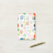 抽象芸術ウォーターカラーペブル金ゴールドグリッターアート ポストイット (デスク上)