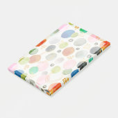 抽象芸術ウォーターカラーペブル金ゴールドグリッターアート ポストイット (アングル)