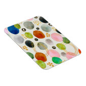 抽象芸術ウォーターカラーペブル金ゴールドグリッターアート マグネット (右側)