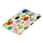 抽象芸術ウォーターカラーペブル金ゴールドグリッターアート マグネット (左側)